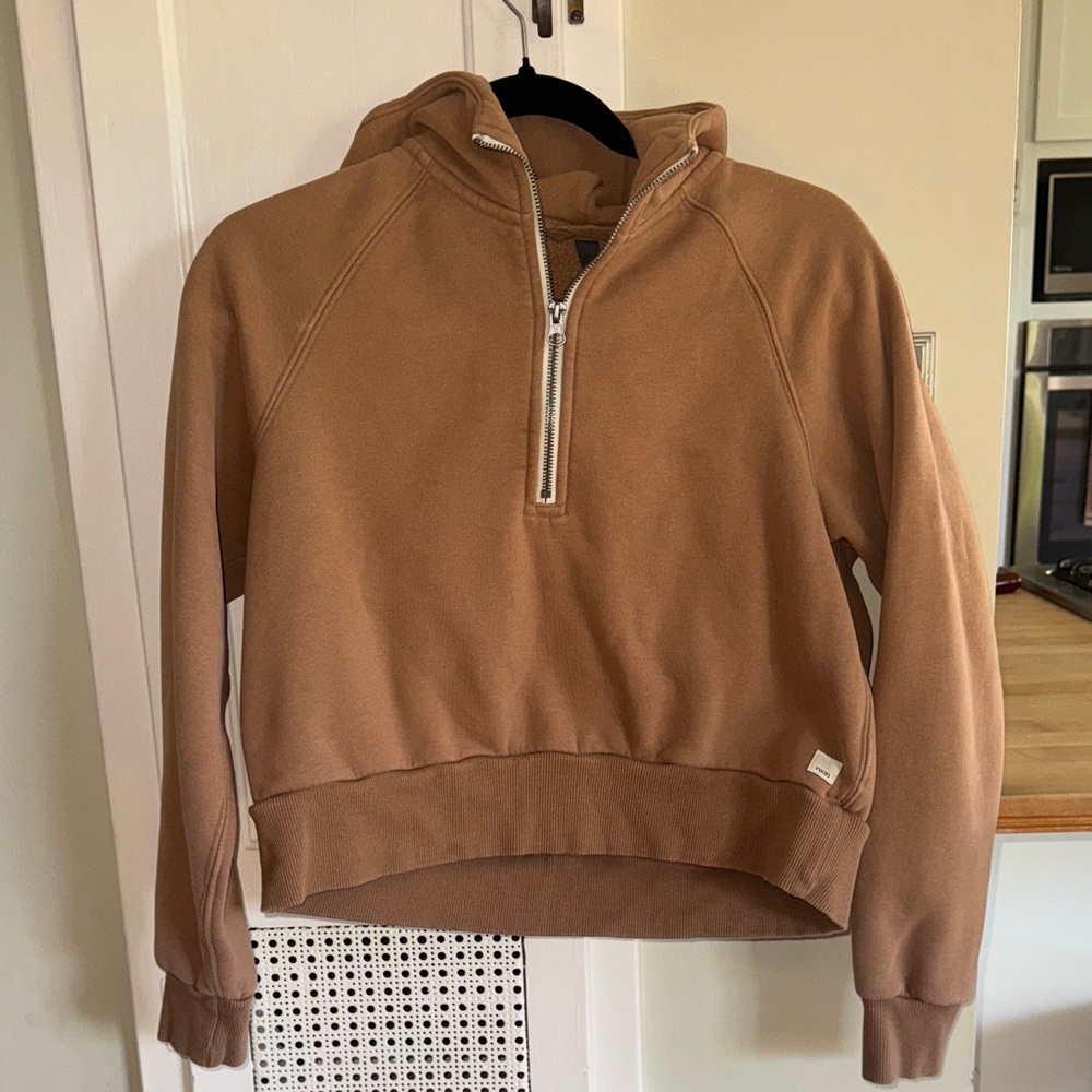 Vuori Tan Half-Zip Hoodie